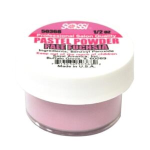 1/2 Ounce Fuchsia – Pastel Powder by Sassi for Beautiful Nails