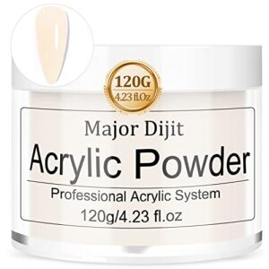 120g Acrylic Powder Acrylic Nail Powder 4.23oz Large Capacity Professional Polymer for 3D French Nail Manicure Extension Nail Carving Long Lasting Beauty Gifts (Pale Yellow)
