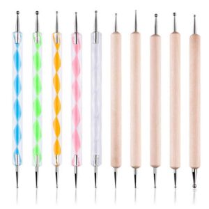 Mydio 10PCS Dotting Tools Set for Nail Art, Rock Painting, Embossing Pattern, Pottery & Clay Craft