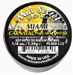 Mia Secret Nail Art Powder Carnaval Collection – .25 oz (Miami)
