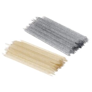VINTORKY Nail Art Supplies 200pcs Manicure Sticks Cuticle Tool Set Nail Art Sticks for