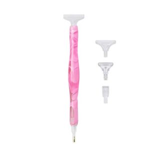 LWBTOSEE Acrylic Nail Art Dotting Pen Diamond Painting Pen for Nail Art Manicure Tool-Christmas Decorations Decor Thanksgiving Gifts(Pink)