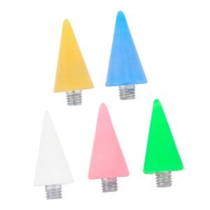 Mikinona Manicure Pen Tip Set 5pcs Acrylic Pen Tips Nail Art Tools Ideal for Diy Nail Art
