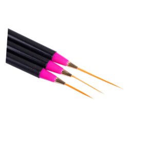 Beatifufu Professional Nail Art Pen Set 3pcs Brush Pen Tools for Nail Art Design Sturdy Structure Thin Body