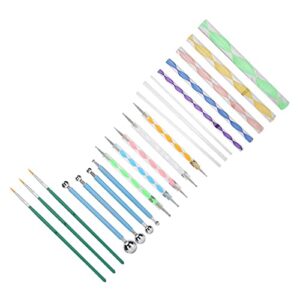 20pcs Mandala Dotting Tool DIY Ball Acrylic Rods Double Sided Dotting Tools for Home and Nail Salon Use