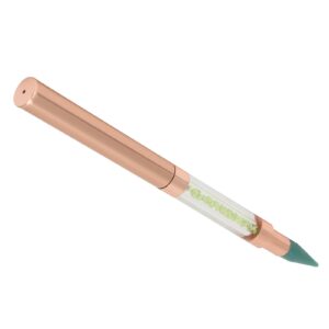 Manicure Dotting Pen, Dual‑Ended Ergonomic Length Dotting Pen Wax Tip for Different Sizes Types Rhinestone(green)