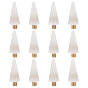 Beaupretty 12pcs Nail Art Pen Tip Replacement Head in White Nail Tools Manicure Tools Easy to Connect Long-lasting