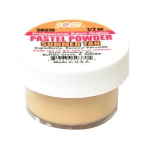 1/2 Ounce Summer Tan – Pastel Powder by Sassi for Beautiful Nails