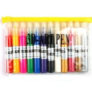 HotEnergy 12 PCS 3D Color Nail Art Fine Tip Pen Design DIY Drawing Paint,USA seller fast ship