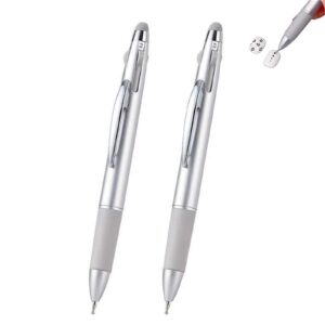 5 in 1 Nail Art Dotting Pen, Nail Dotting Pen Press Type 5 in 1, Professional Nail Art Tool for Beauty Salons and DIY Enthusiasts, Nail Tools for Nail Art(2pcs)