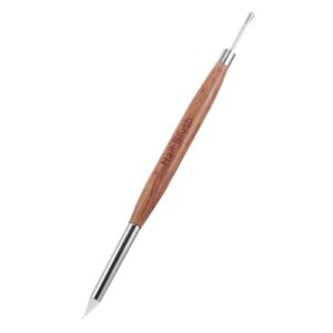CALLARON Dual Head Nail Art Pen Multifunctional Tool for Gel Mixing Dotting and Painting Durable Easy to Use for Professionals and DIY Nail Art at Brown