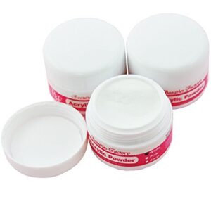 Beauties Factory 3pcs White Color Acrylic Powder Manicure For Nail Art Tips #151A