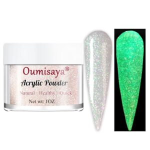 Glow in the dark Glitter Acrylic Nail Powder Colors 1OZ AP067