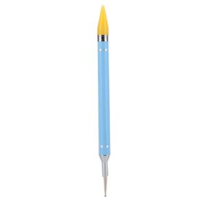 Nail Art Nail Tools, Dual Ended Nail Dotting Drawing, Nail Dotting Pen Facial Moisturizers Wax Stone Picker Manicure For Face Moisturizers Tool, Easy To Operate(Blue)