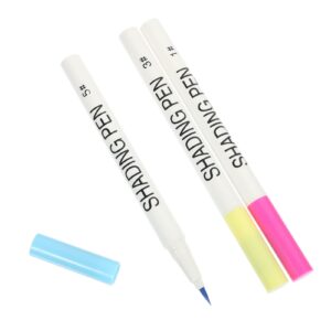GALPADA 3pcs Nail Art Pens for Salon Use Durable Nail Painting Tools for Manicure Design for Creating Marble Gradient Effects