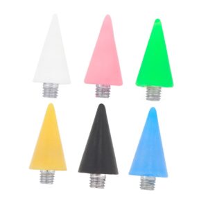 LALADEFIEE 3Pcs Green Acrylic Dotting Pen Replacement Heads for Nail Art Wax Tip Rhinestone Picker Tool for DIY Manicure for Professional Salon and Individual Use