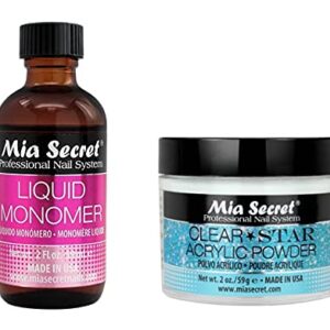 Mia Secret Monomer 2 oz + STAR CLEAR 2 oz