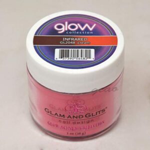 Glam and Glits ACRYLIC Glow in the Dark Dip Powder – Infrared 2048