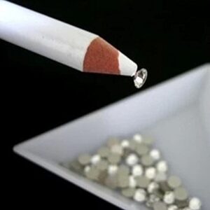 ZIJING 20PCS Nail Art Rhinestone Gems Picking Tools Beads Pick Up Pencils Dotting Pens