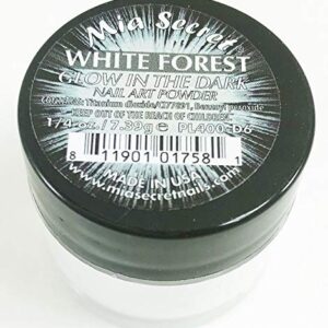 Mia Secret Nail Art Powder Glow In The Dark Collection – .25 oz. (White Forest)