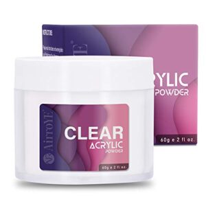 AirroYE Acrylic Powder> Professional Nail Art Powder> for Doing Acrylic Nails> 2 oz (Clear)