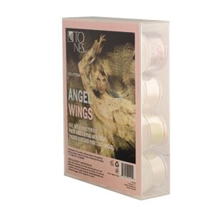 TONES Acrylic Nail Powder Collection – Superior Formula for Extensions> Smooth Blending> 3D Art & Elegant Nail Designs – 12 Dreamy Shades (Angel Wings)