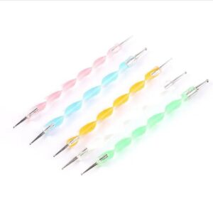 5 pc Dotting Pen Tool Nail Art Tip Dot Paint Manicure kit (5PC)