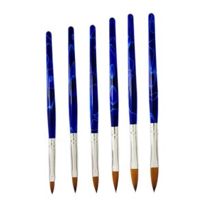 Healeved Nail Art Kit Set 6pcs Manicure Tool Set Nail Dotting Pen Brushes for Salon Home Use
