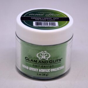 NEW!! Glam and Glits Mood Effects Nail Powder> Green Light (Creme)> 1 oz.