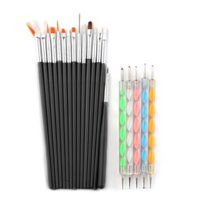 WEISUYUUS for Rhinestone Picker Pen Nail Dotting Pen Liner Painting Brush Thin Nail Art Brush for French Nail Painting Tools
