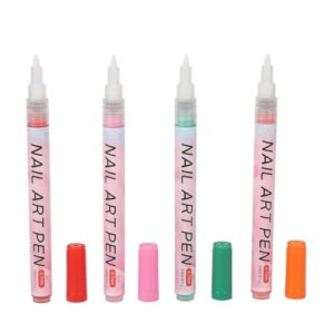 Nail Graffiti Pen Portable Nail Art Pens Multi Color Quick Dry Lasting for Abstract Lines