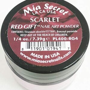 Mia Secret Nail Art Powder RED GIFT Collection – .25 oz (Scarlet)