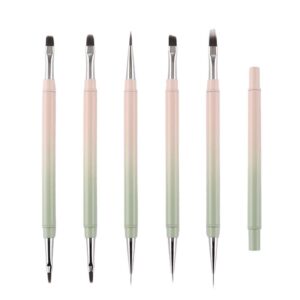 GSGRTYJIO Nail Pen Light Therapy Pen Thread Pen Replacement Pen Metal Nail Brush Nail Pen Set 5 Sets