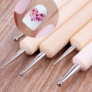 5 Pcs Pattern Tracing Stylus, Ball Embossing Stylus for Transfer Paper, Tracing Tools for Drawing, Embossing Tools for Paper, Art Dotting Tools for Nail Art, Ball Tip Clay Tools Sculpting Stylus 5pcs