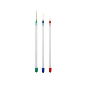 minkissy 3Pcs Nail Art Pens Liner Brushes Pull Line Pen Women Girls Nail Art Tool for Thin Long Lines>Tiny Details>Fine Drawing>Delicate Coloring
