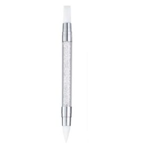 PurYupearl Dual Tipped Silicone Carving Dotting Pen Nail Art Tools Manicure DIY Nail Art Brush Dotting Tools for Home Salon Gel Manicure Tools，Tools,Nail Art Brushes (Transparent)