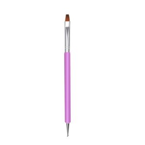 Nail Brushes Dual-Ended Nail Dotting Pen Nail Brush Crystal Rhinestone Studs Picker Nail Art Painting Pens Manicure Nail Art Tool – (Color: Pink)