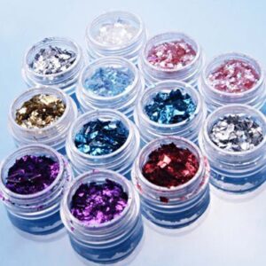 Five Season 12 Colors Crushed Shell Powder Nail Art UV Gel Acrylic by Five Season
