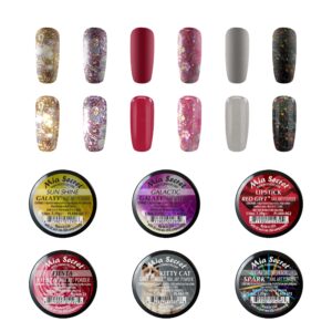 Mia Secret Christmas Themed Acrylic Powder Remix Collections (6pk) MADE IN USA (Santa)