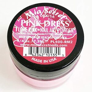 Mia Secret Nail Art Powder I LOVE PINK Collection – .25 oz (Pink Dress)