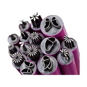 Flower Nail Stamp Pen Set – Nail Stamper & Dotting Tools (15pcs)>Different Flower & Dotting Patterns Included