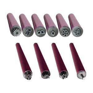 Nail Art Stamp Pen Set>Flower Nail Stamp Pen,Nail Art Pen Nail Stamping Plate Nail Art Stamper Kit>Nail Stamper Nail Art Tool with Different Patterns>Nail Art Dotting Tools (15PCS) (10 pcs)