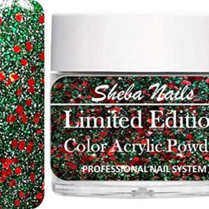 SHEBA NAILS ACRYLIC Glitter Powder 1OZ. – HOLLY