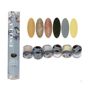Maria Cibeles Royalty Nails Acrylic Collection> 6 Jars 7g Each> Assorted Colors