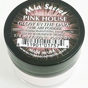 Mia Secret Nail Art Powder Glow In The Dark Collection – .25 oz (Pink House)