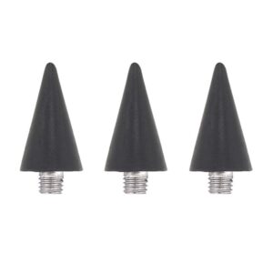 Minkissy 3pcs Nail Rhinestones Picker Wax Tips Wax Replacement Head for Dual Ended Wax Nail Rhinestones Picker Pencil Dotting Pen Studs Picker