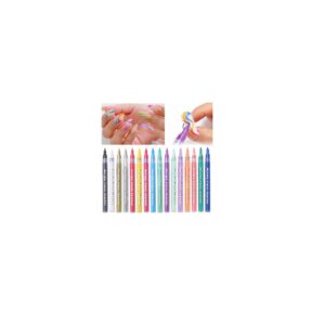 Nail Pen Nail Pen Waterproof Nail Polish Pen Quick Dry Nail Painting Pen DIY Abstract Lines Pen for Nail Portable Tip Nail for Painting Draw Nail Equipment