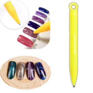 Ritzkart 1PC Cat Eye Polish Gel Dotting Magnet Pen Magic 3D Tips Magnetic Nail Art Tool (Yellow)