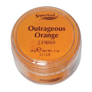 Supernail Acrylic Powder> Outrageous Orange> 0.5 Ounce
