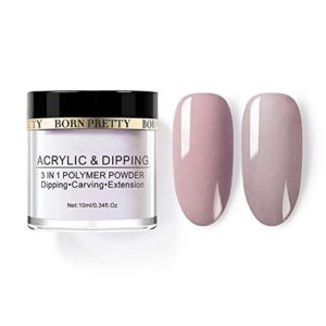 BORN PRETTY Acrylic Powder White Pink Polymer Powder Acrylic System for French Tips Nail Extension 3D Carving Flower ADP16